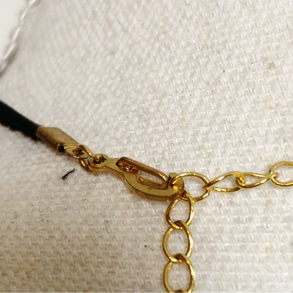 BRANDED Double Strand Necklace with Gold Tone Chain - Picture 9 of 14